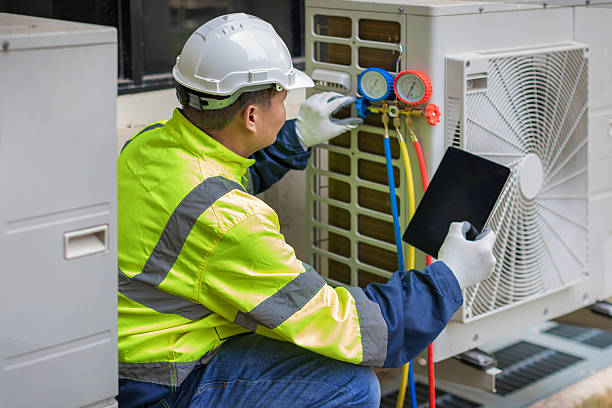 Professional Hvac Installation technician working in Hudson Falls, NY